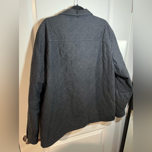 Levi's Men's Diamond Quilted Shirt Jacket, Charcoal, XX-Large - Picture 2 of 16